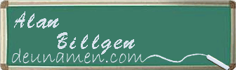 Alan Billgen Visitenkarte